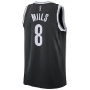 Camiseta Hombre NBA Brooklyn Nets Patty Mills 8 2022-23 Nike Icon Edition Negro Swingman